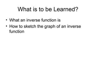 Inverse functions 13 | PPT