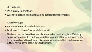 Numpy Inverse Distance Weighting Inverse distance weighting | PPTX