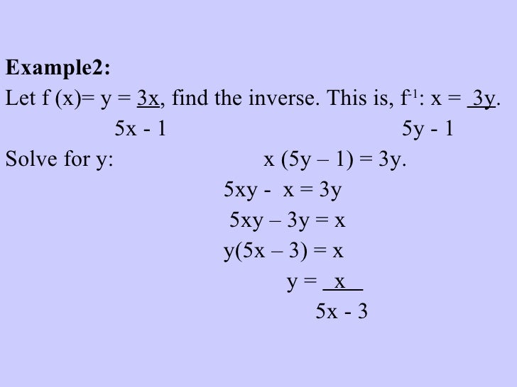 Inverse functions and relations