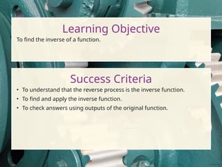 Algebra Inverse Functions PowerPoint.pptx