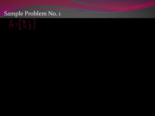 Sample Problem No. 1