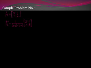 Sample Problem No. 1