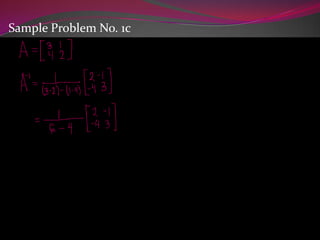 Sample Problem No. 1