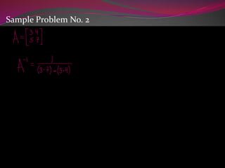 Sample Problem No. 2