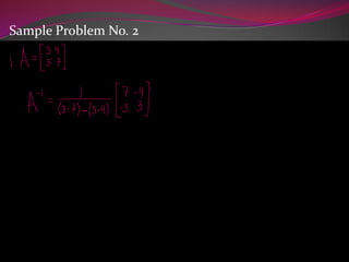 Sample Problem No. 2