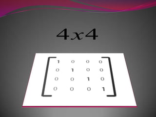Determinantan algebraic expression that transforms a square matrix M into a scalar. 