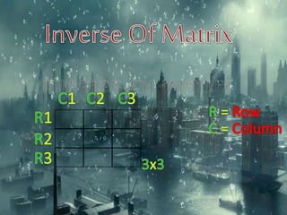 Inverse of matrix