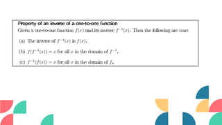 INVERSE OF ONE-TO-ONE FUNCTIONS (that will help you) | PPT