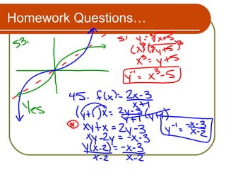 Homework Questions…
 