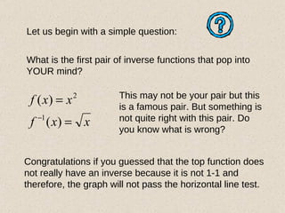 Mind Map Inverse Inverse trig functions | PPT