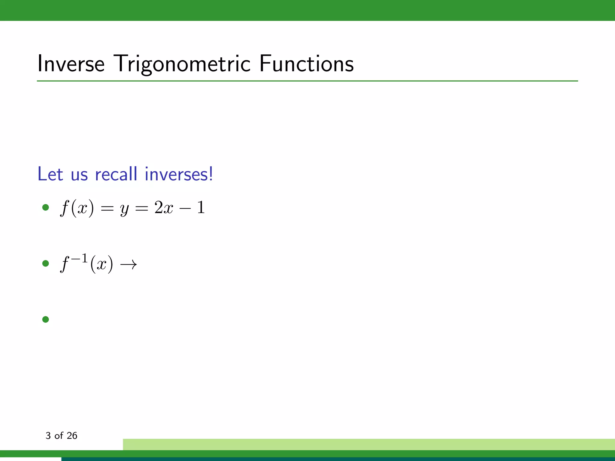 Inverse Trigonometric Functions PPT havana-cuba-2023