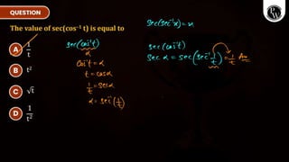Inverse Trigonometric Functions (ITF) _ Class Notes __ VIJETA SERIES ...