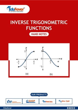 Inverse Trigonometric Functions - Mathematics Handwritten Notes