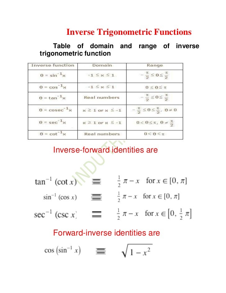Inverse trigonometric functions xii[1]