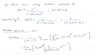 Inverse z tranform day 3