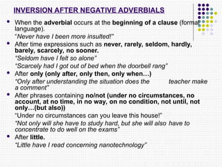 Mastering English Inversion: Grammar Rules and Examples for Emphasis ...