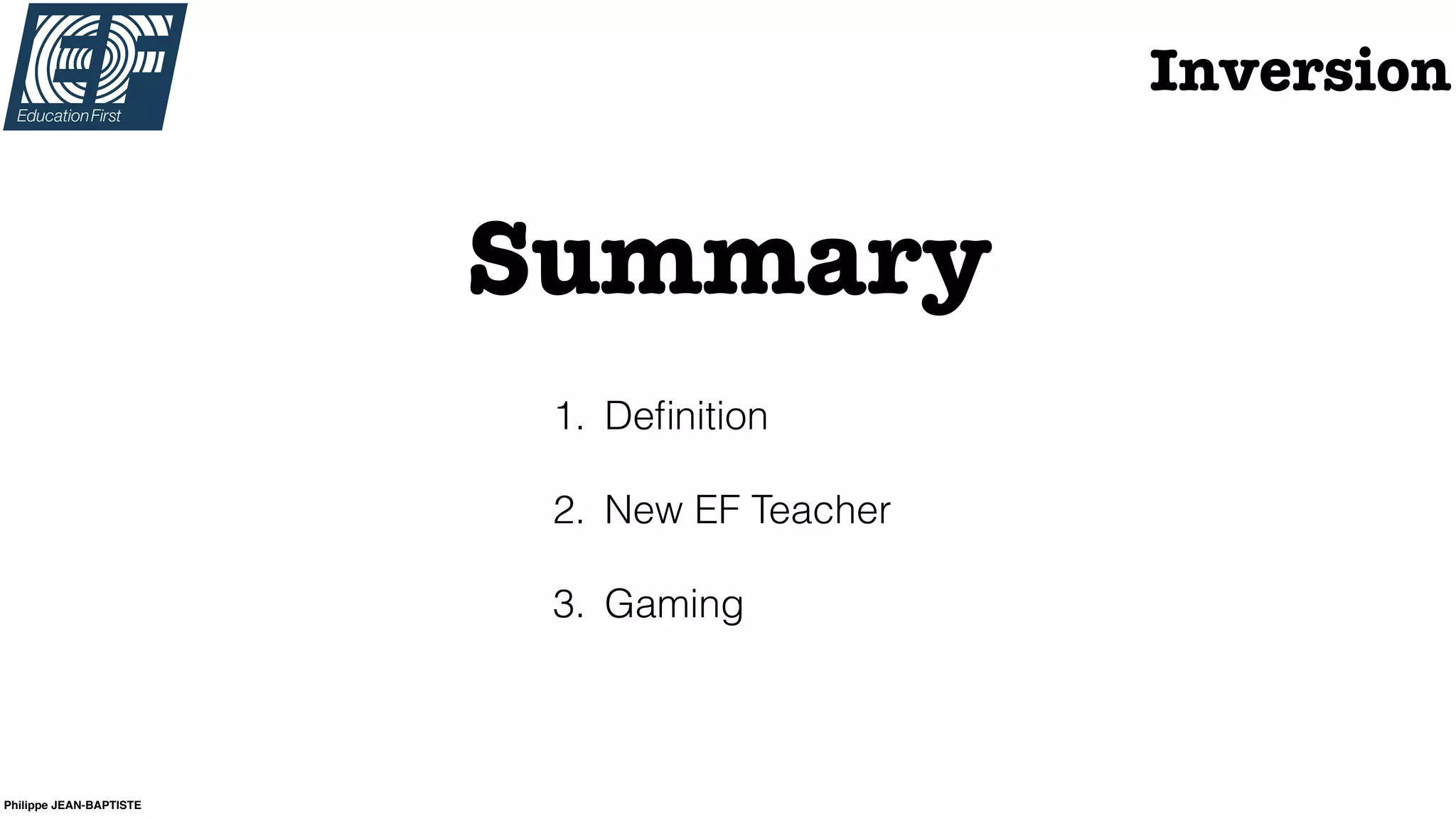 Inversion academic project | PPT