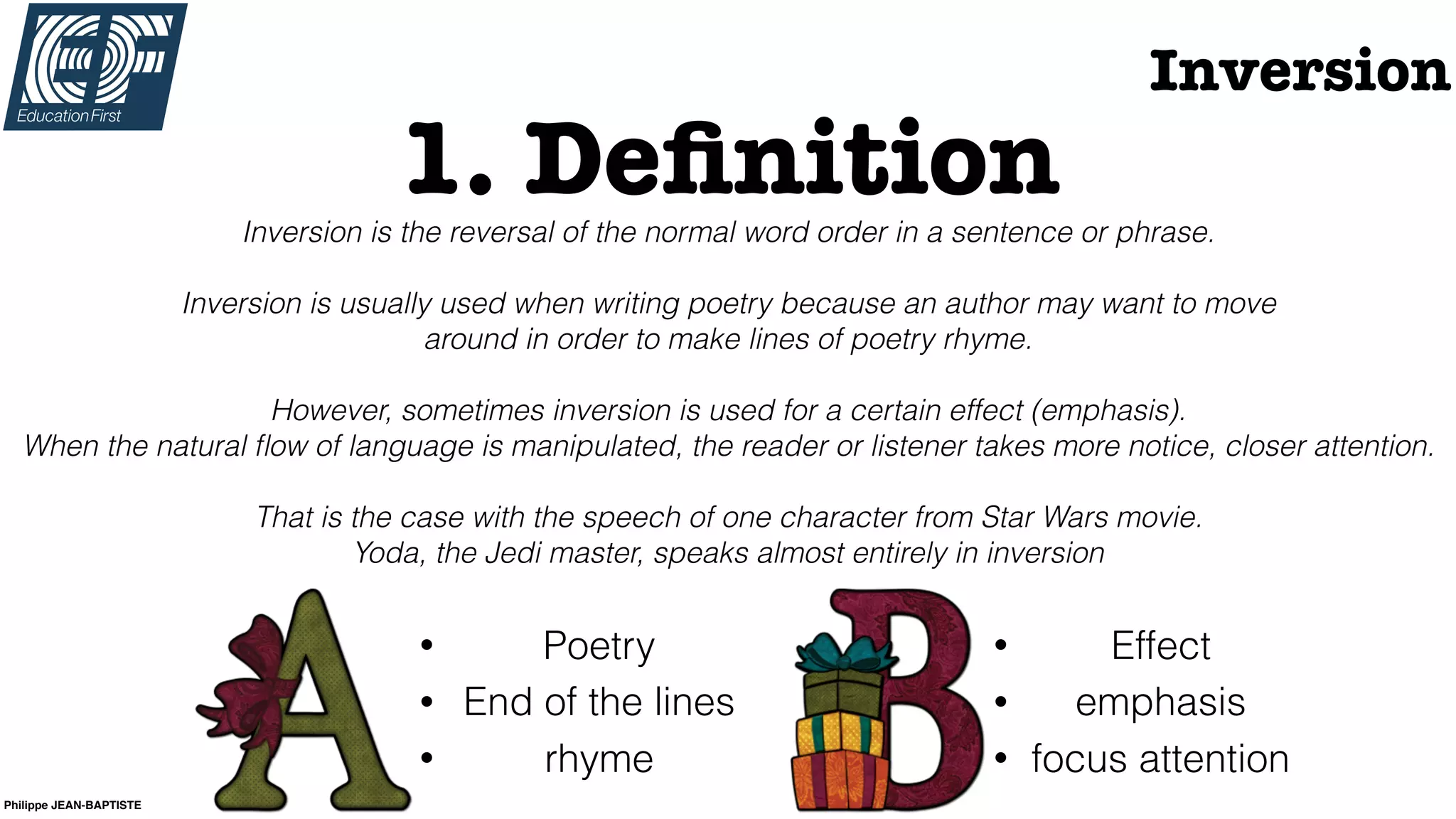 Inversion academic project | PPT