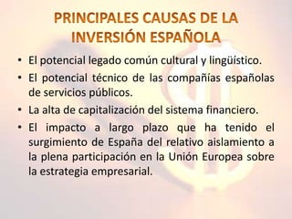 Inversiones Y Empresas Multinacionales