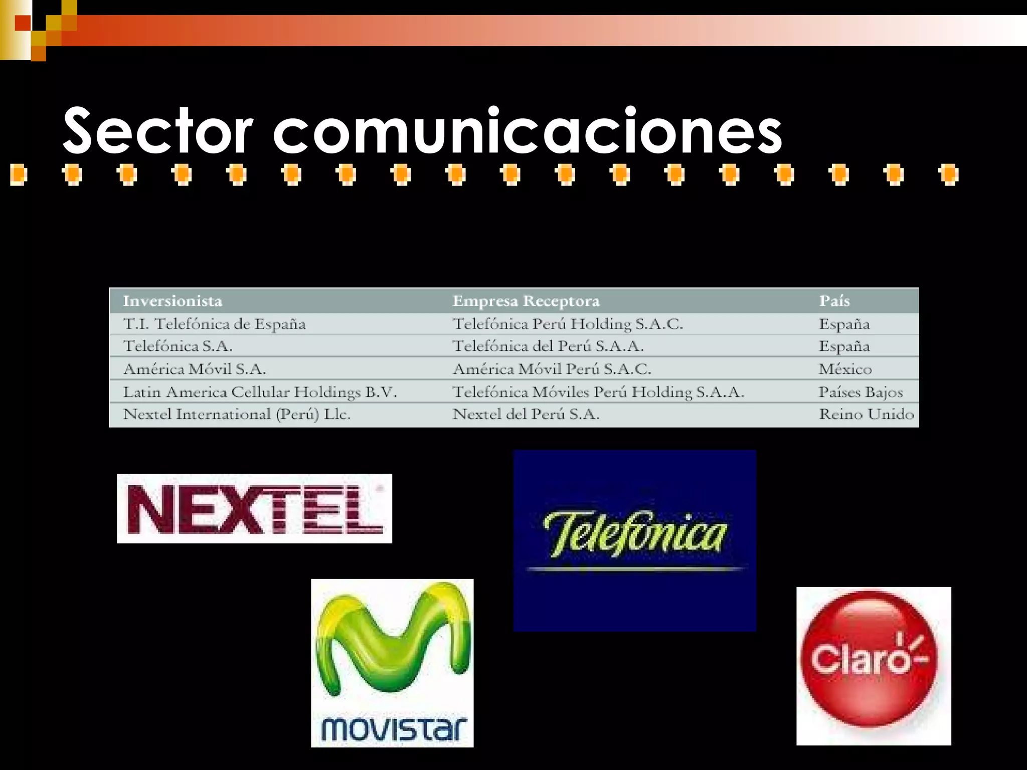 Sector comunicaciones 