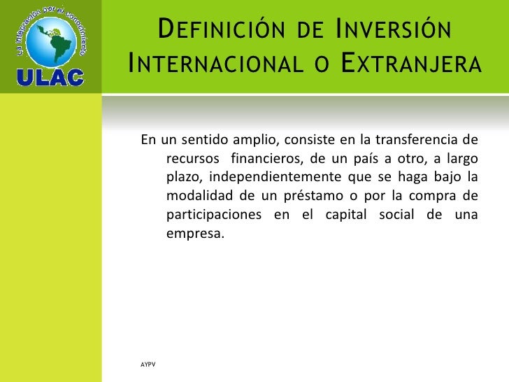 Inversion Extranjera Inversion Extranjera