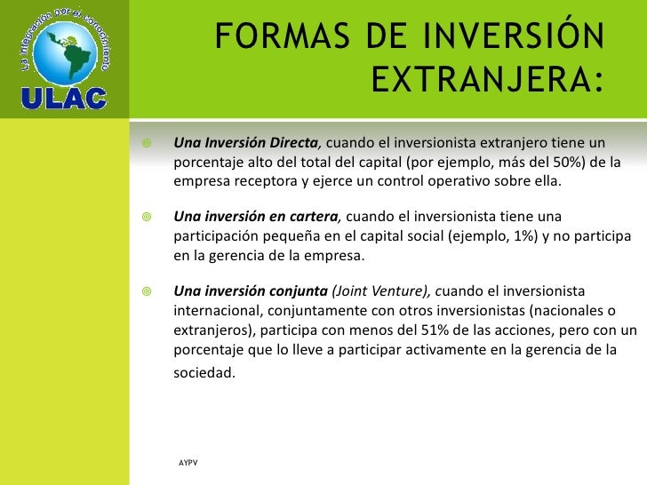 Inversion Extranjera Inversion Extranjera