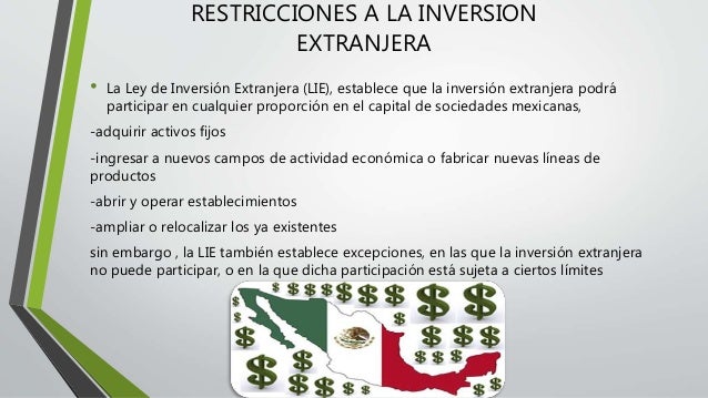 Inversion extranjera en mexico