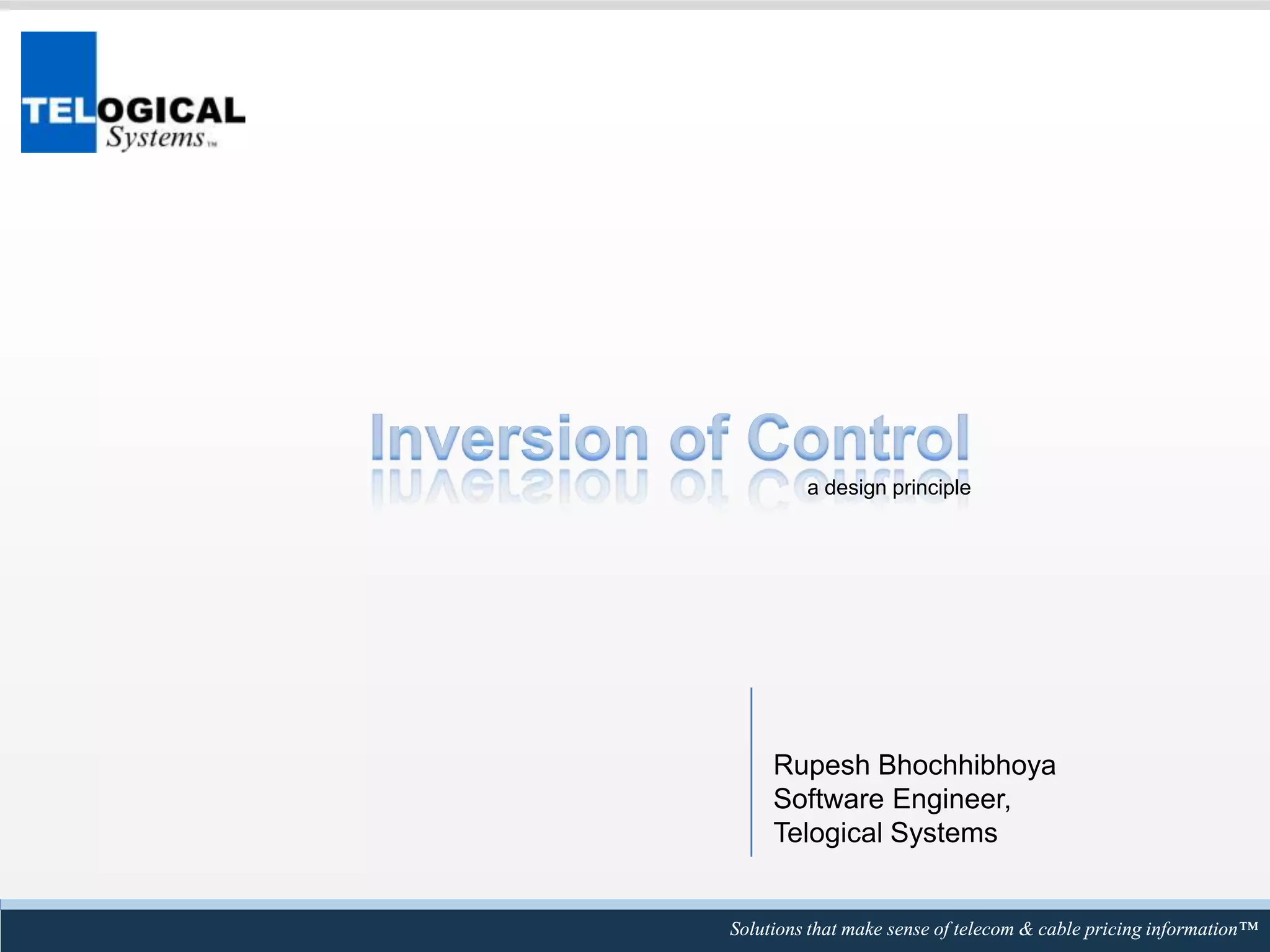 Inversion Of Control | PPT
