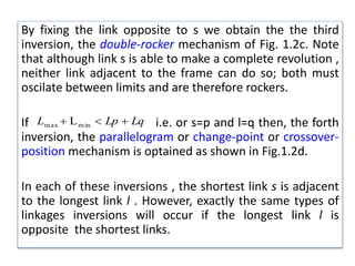 Second Inversion Open Spacing Inversion of mechanisms | PPTX