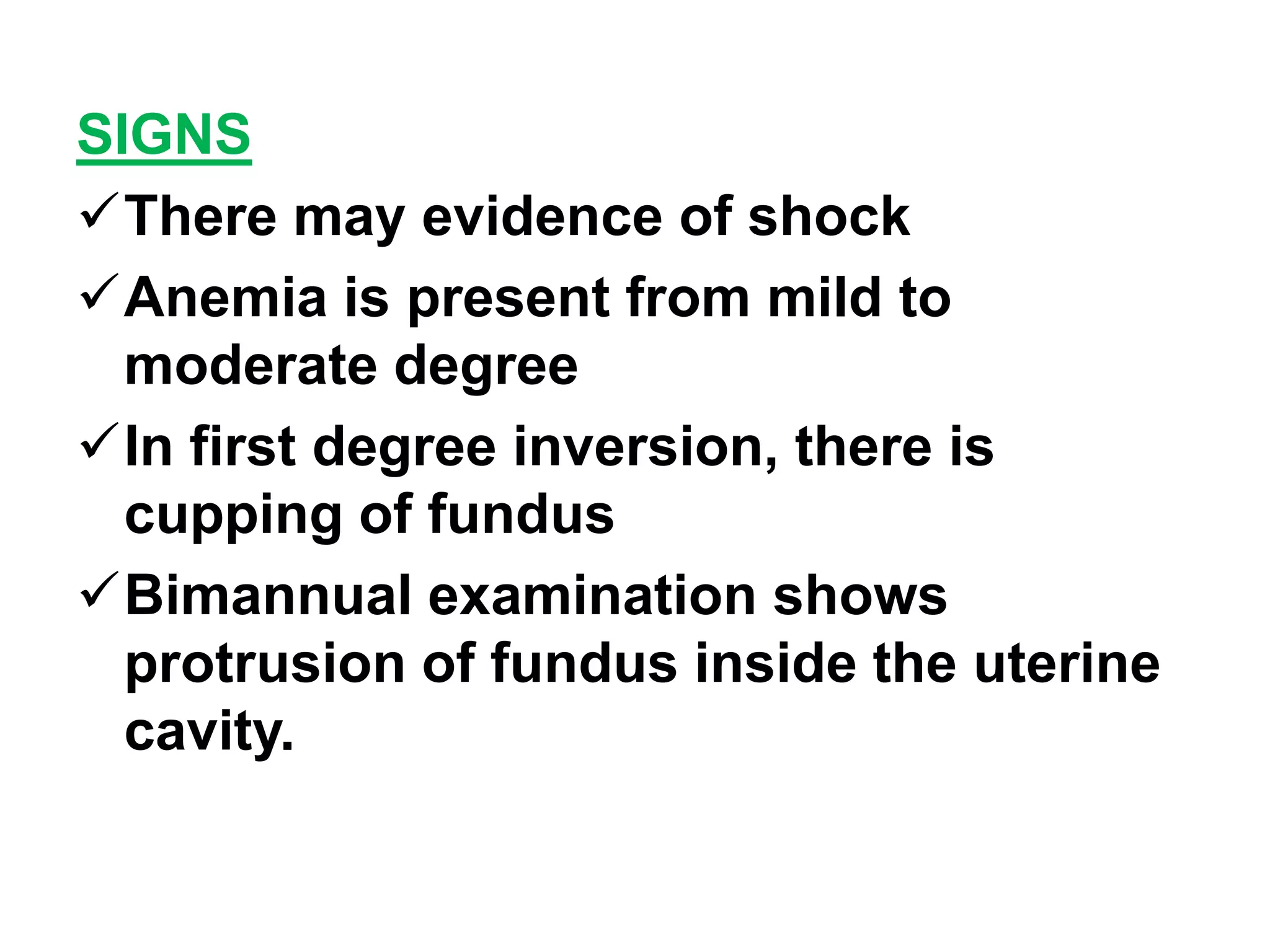 Inversion of the uterus | PPT