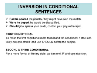 Conditional Inversion Forms Examples Inversions c1 | PPT