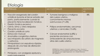 Nonpuerperal inversion uterina gineco en el HRMNB PUNO | PPTX