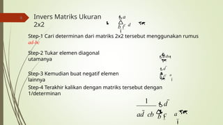 Matriks dan Ruang Vektor (Invers Matriks) | PPTX