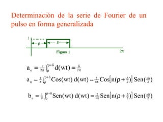 Determinación de la serie de Fourier de un pulso en forma generalizada 