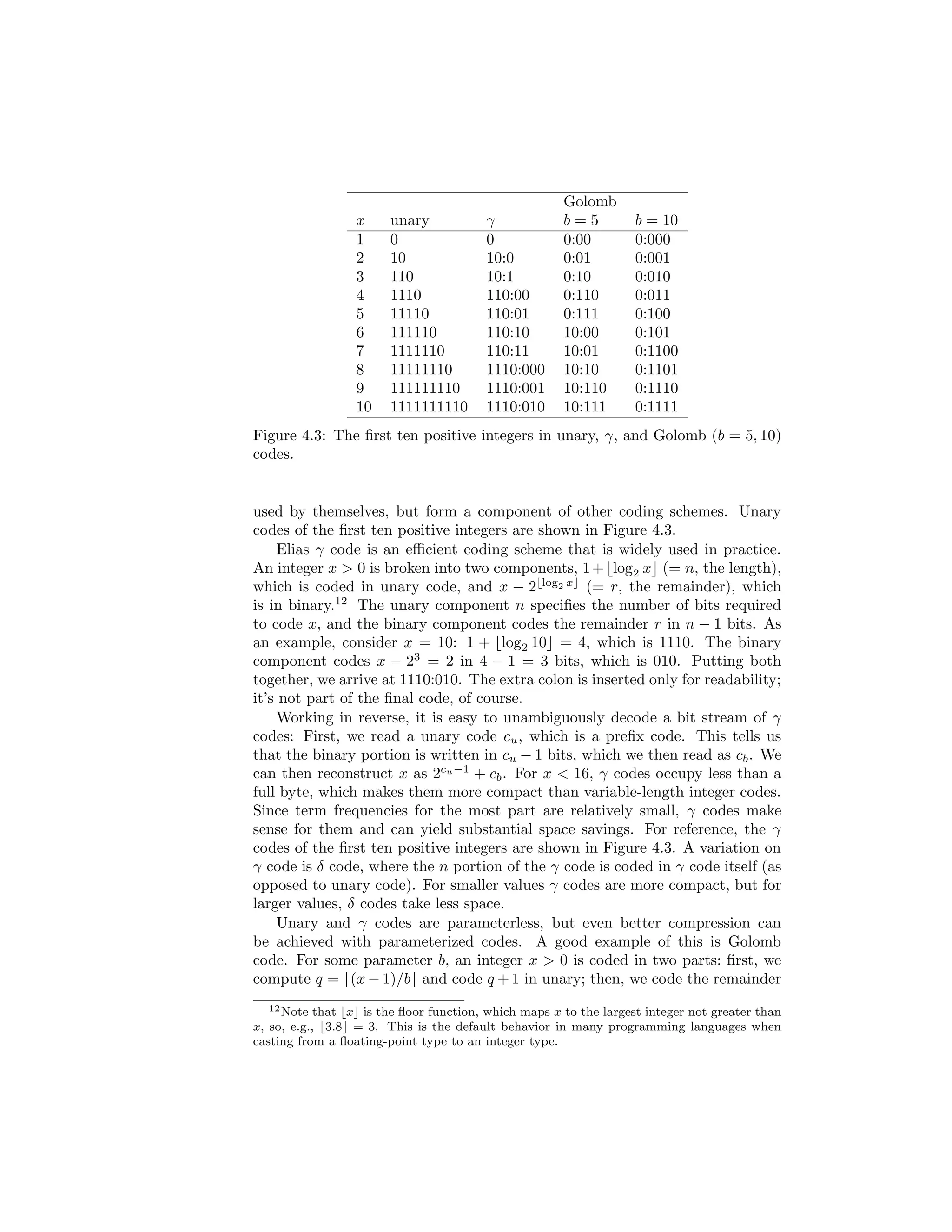 After this histogram has been built, the mapper then iterates over all terms. 
For each term, a pair consisting of the document id and the term frequency 
is created. Each pair, denoted by hn;Hftgi in the pseudo-code, represents 
an individual posting. The mapper then emits an intermediate key-value pair 
with the term as the key and the posting as the value, in line 7 of the mapper 
pseudo-code. Although as presented here only the term frequency is stored in 
the posting, this algorithm can be easily augmented to store additional infor-mation 
(e.g., term positions) in the payload. 
In the shue and sort phase, the MapReduce runtime essentially performs 
a large, distributed group by of the postings by term. Without any additional 
eort by the programmer, the execution framework brings together all the 
postings that belong in the same postings list. This tremendously simpli 