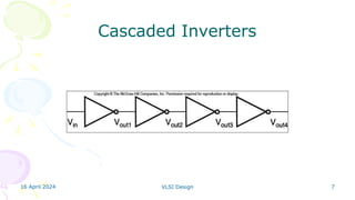 16 April 2024 VLSI Design 7
Cascaded Inverters
 