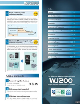 Compact Inverter WJ200 series | PDF