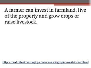 Invest in Farmland