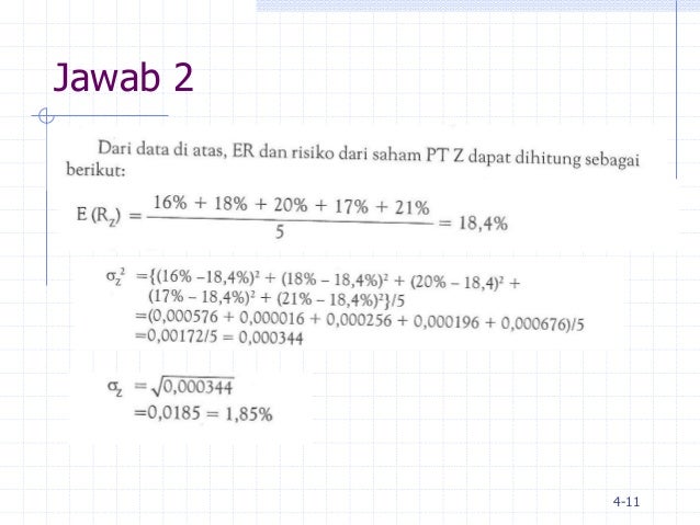 ANALISIS INVESTASI DAN MANAJEMEN PORTOFOLIO