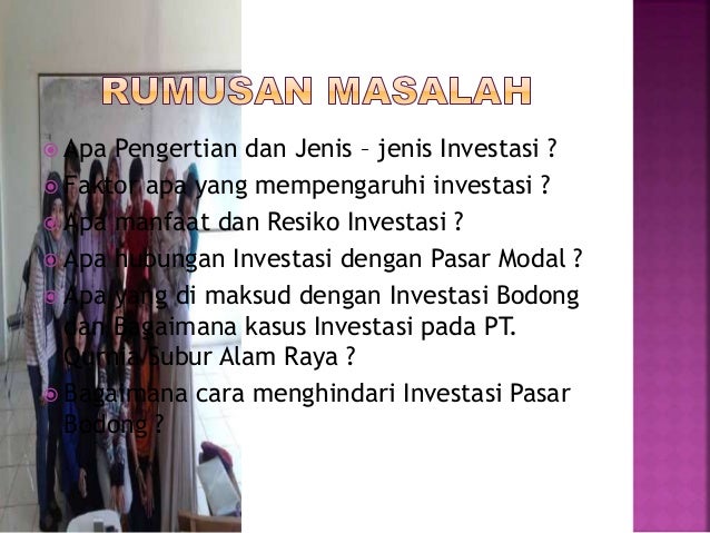 Makalah Investasi Dan Pasar Modal