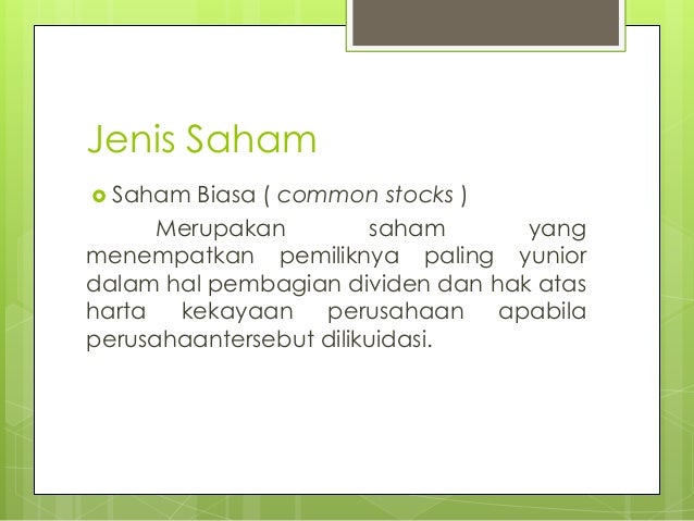 Investasi dan pasar modal power point