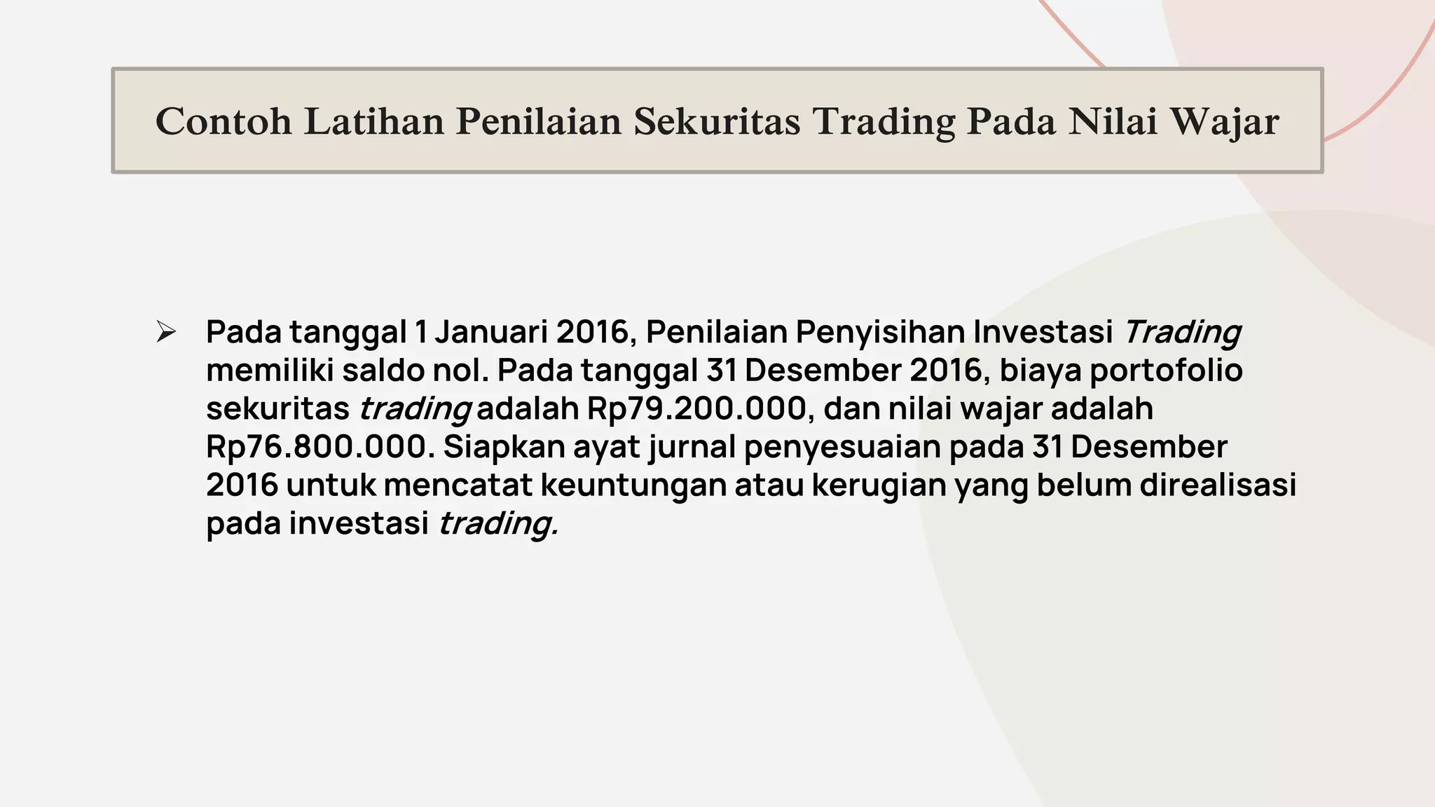 Photo inspiration: Investasi Nilai Wajar Pptx Photo Inspiration