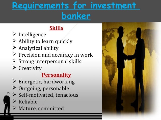 career in investment banking