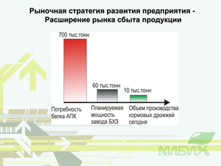 Рыночная стратегия развития предприятия -  Расширение рынка сбыта продукции 