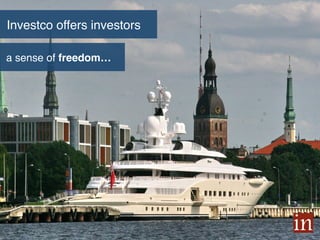 Investco offers investors!
a sense of freedom…!