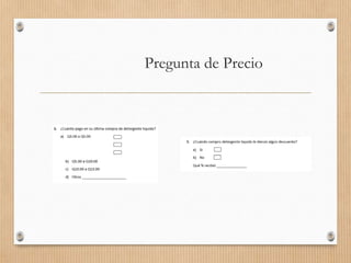 Pregunta de Precio
 