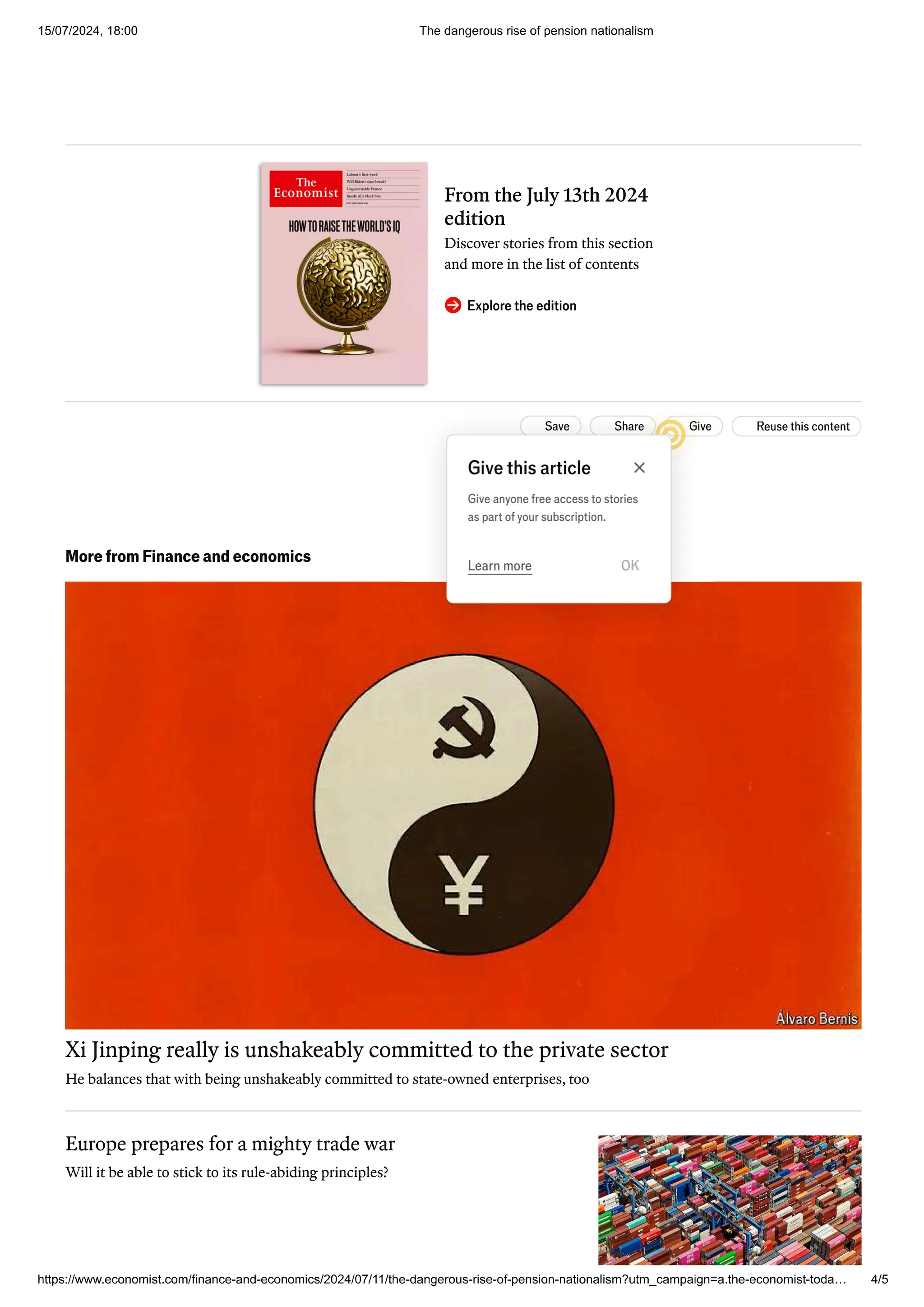 Domestic investment in pension schemes a good thing? PDF