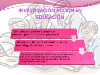 INVESTIGACIÓN ACCIÓN EN
       EDUCACIÓN
 