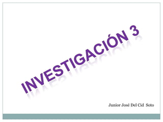 Investigación 3 Junior José Del Cid  Soto  