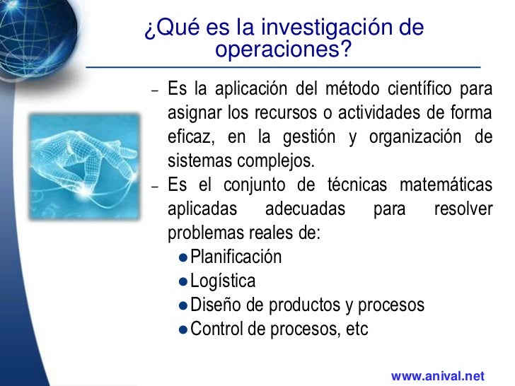 Investigación de Operaciones
